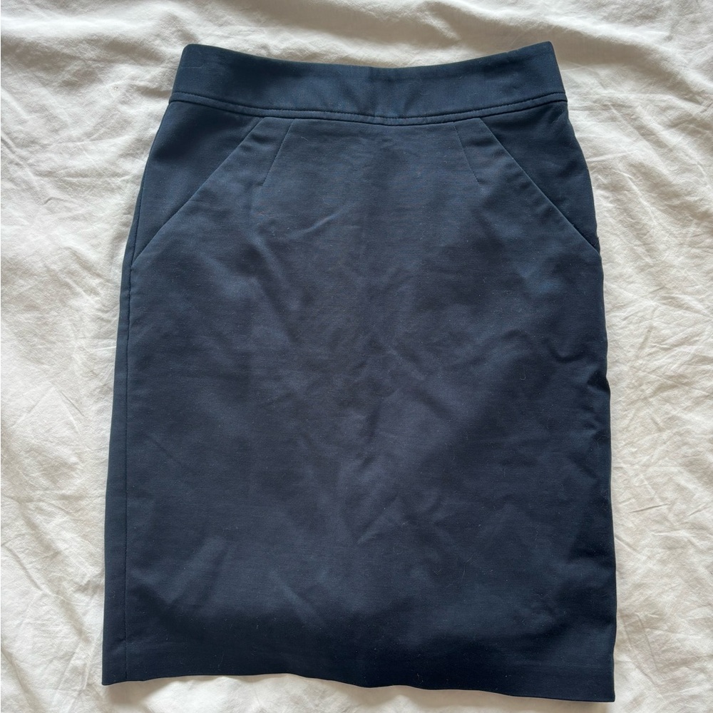 Navy Pencil Skirt 00P
